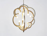 Modern Hydrangea Emas Hanging Pendant Lights / Suspension Cahaya Untuk Rumah Tangga