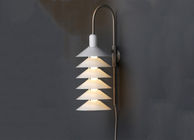 Logam Putih Hanging Pendant Lights 60W untuk Home Decorative CE UL RoHS