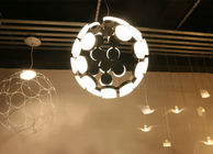 Aluminium Acrylic LED modern Suspension Cahaya lengkap Sphere Lampu Untuk Living Room