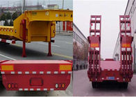 3 Axle 40 ton dengan suspensi udara Low Bed Semi Trailer / kontainer semi trailer