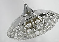 UFO Bentuk K9 Kristal Chandelier Pendant Light untuk Dining Room / Hotel