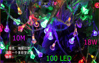 100 Umbi 18 Watt terbuka LED String Lights Putih Hangat, LED Globe String Lights