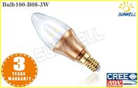 3w Kaca Shape LED Candle Bulb E14 Chandelier Epistar Led Chips