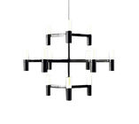 Crown Mayor Led Chandelier Lampu Office Building Hanging Lamp Suspension Candle