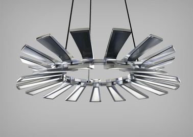 Trapesium modern Chandelier Lampu Ujung - menyala besar Chandelier Atas dan Bawah