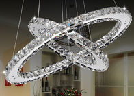 Mewah K9 Kristal Chrome 18W LED modern Chandelier Lampu 7500K - 8000K untuk Bar / Hotel