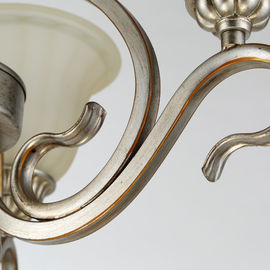 9 Cahaya Living Room Dekorasi modern Chandelier Lampu dengan Silver / Emas Lukisan