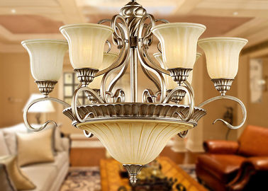 Mewah Eropa modern Besi Tempa Chandelier 9 Light untuk Dekorasi Rumah 900W AC 110 - 240V