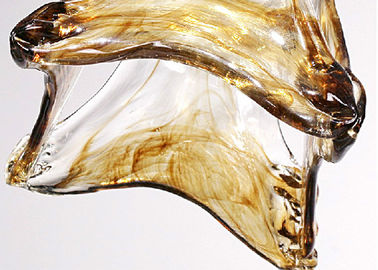 Amber Kaca Naungan Besi Tempa Chandelier Unik / Rustic / Retro Style 3 Light, E27 Basis