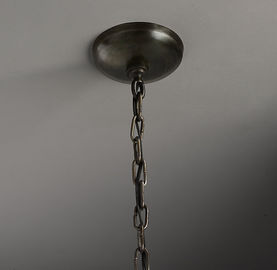 Rope Chandelier Nostalgia Industrial Vintage Lampu Restaurant Rustic Besi Tempa