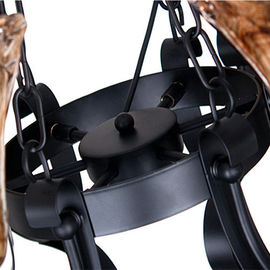 3 Light Dekorasi Besi Tempa Chandelier Retro dan Gaya Tradisional