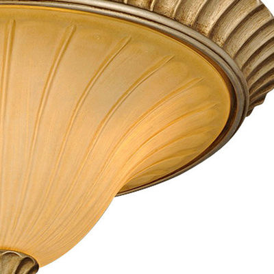 Kaca Tempa Besi langit-langit Chandelier / Resin Lampu Ceiling Fixture