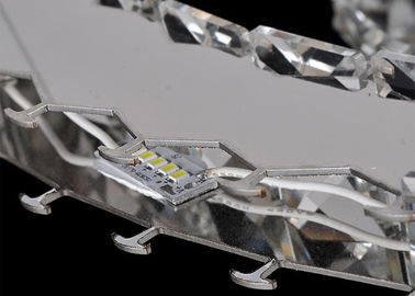 47W LED Kontemporer Mewah Kristal Chandelier Untuk Rumah / Dekorasi Komersial Pencahayaan