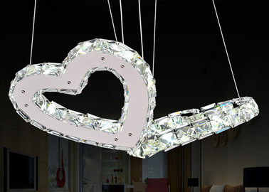 Heart Shaped modern Mewah Chandelier Kristal