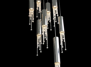 Mewah Kristal Chandelier Lampu, LED Lighting Fixtures Untuk Villas