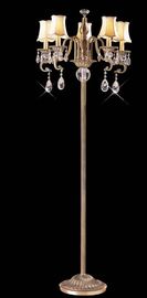 Durable Kuningan Kontemporer Kristal Chandelier Lampu Dengan High Power LED