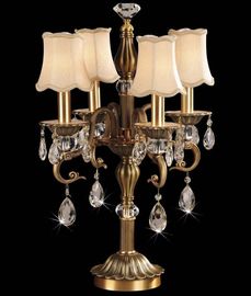 Durable Kuningan Kontemporer Kristal Chandelier Lampu Dengan High Power LED