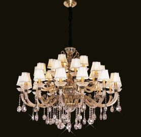 30 Senjata Besar modern Kristal Chandelier Lampu Tidak ada Dizzy Untuk Hotel / Hallway