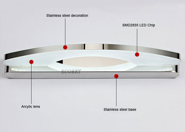 Kamar mandi Acrylic Vanity Mirror LED Lights Jadwal 15W 70cm panjang