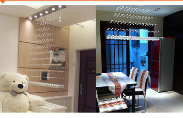 220V / 110V Cool White 18W LED Kristal Ceiling Lights Emas Finishing