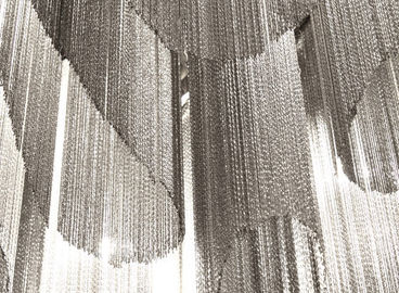 Modern Aluminium Hotel Chandelier Stainless Steel Chandelier Lampu