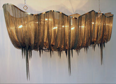Chandelier Hotel Panjang Aluminium Rumah Desain Chandelier Untuk Bangunan Proyek