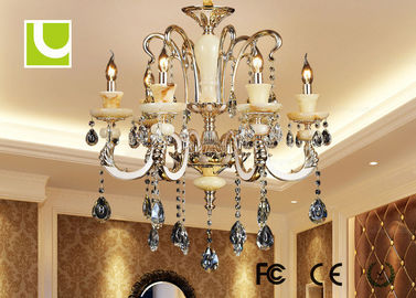 Luxury Bedroom 110V / 220V Kristal Ceiling Lamp 18 Cahaya Chandelier 115 x 110 cm