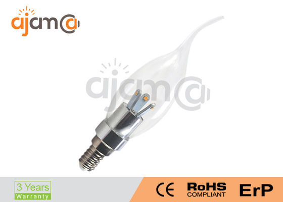 Komersial LED Candle Lights 360 Degree, 3W Chandelier Light Bulbs