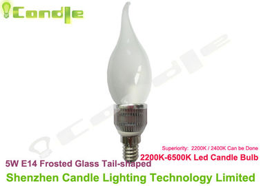 E14 Kristal Chandelier 360 Led Candle Light Bulb 5W RoHS CE, Putih Hangat