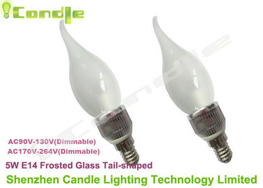 E14 Kristal Chandelier 360 Led Candle Light Bulb 5W RoHS CE, Putih Hangat