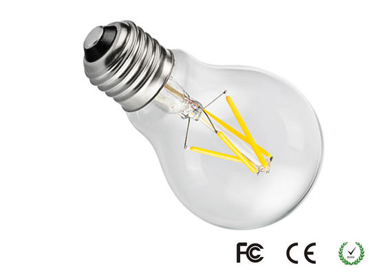 E26 4W A60 3000K Old Style Filament Light Bulbs Dimmable 60 * 108mm