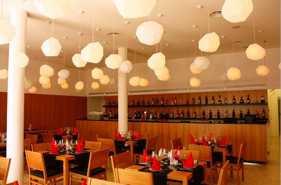 Transparan Suspensi modern Cahaya Kaca Pendant Lamp Untuk Restaurant / Bar Dekorasi