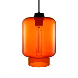 Clear Glass Bentuk Luxurious Botol Pendant Lamp, perlengkapan pencahayaan Industri