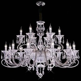 24 Senjata E14 Basis Kristal Suspension Chandelier Lampu Produsen