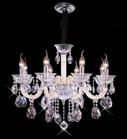 24 Senjata E14 Basis Kristal Suspension Chandelier Lampu Produsen