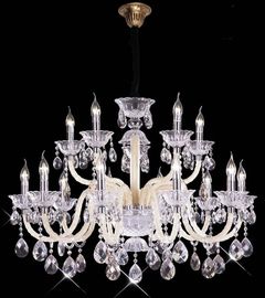 24 Senjata E14 Basis Kristal Suspension Chandelier Lampu Produsen
