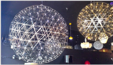 Suspensi modern Cahaya Stainless Steel besar Bola Bundar Shaped lampu Pendant untuk Dekorasi Rumah