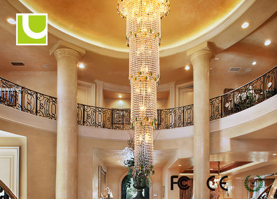 Dining Room / Hotel Emas LED 80 Chandelier Dan Pendant Pencahayaan CE / RoHS