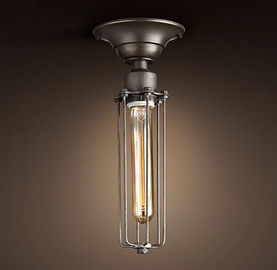 Vintage Cage Entrance Hanging langit-langit Lampu Desain Indoor Lighting Solution