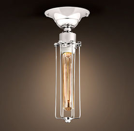 Vintage Cage Entrance Hanging langit-langit Lampu Desain Indoor Lighting Solution