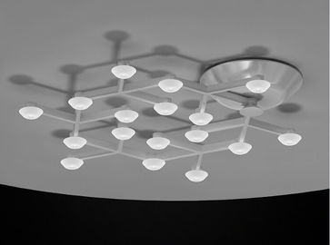 17 Lampu LED Net Lingkaran Lights Hanging langit-langit dengan Warm White LED