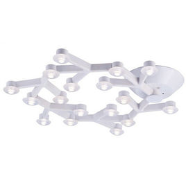 17 Lampu LED Net Lingkaran Lights Hanging langit-langit dengan Warm White LED