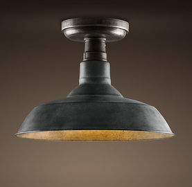 Hitam Rumah Loft Vintage Lampu Ceiling E27 Aluminium Lampu Ceiling