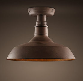 Hitam Rumah Loft Vintage Lampu Ceiling E27 Aluminium Lampu Ceiling