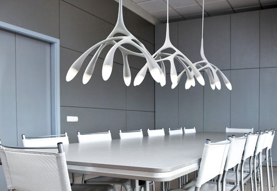 Hotel Branch Mewah Kaca langit-langit Chandelier Resin Bird Paw Chandelier di langit-langit
