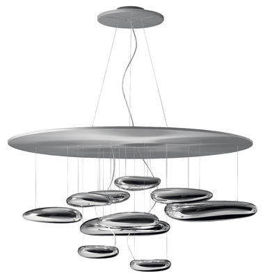 Modern Skydro Led Chandelier Lampu Chrome Dengan ABS Seng + paduan Bahan Untuk Dekorasi Commercial Lighting