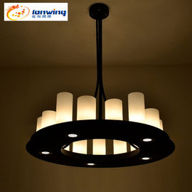 Canggih Putaran Led Chandelier Lampu 20 Lilin 4 Led lampu Restaurant Bar