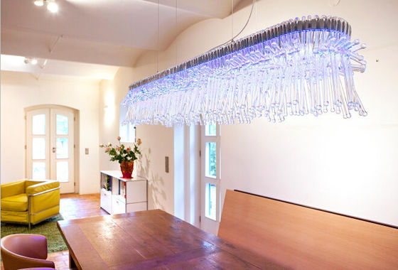 Trasparent Kaca Led Chandelier Lampu untuk Living Room Decoration