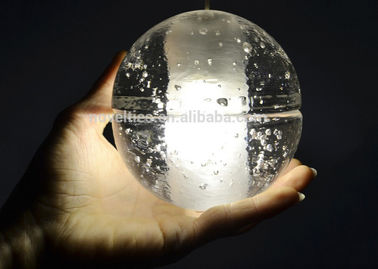 Transparan Lampu Chandelier Kristal Kaca Bola Led Pendant Pencahayaan