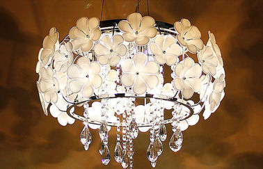 Lukisan Finishing K9 Kristal Chandelier Lampu Untuk Dining Room